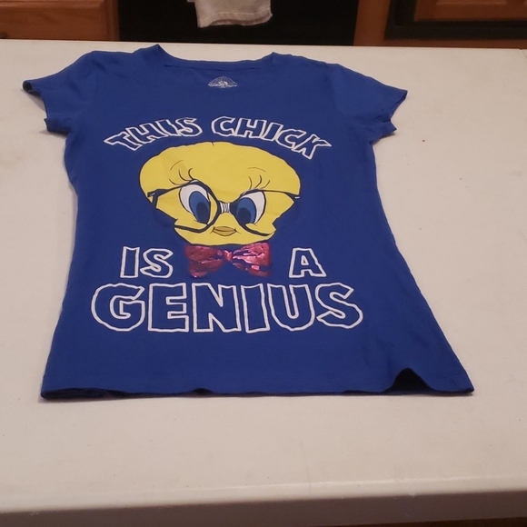 Looney Tunes Tweety Bird blue shirt sz small - Picture 2 of 9